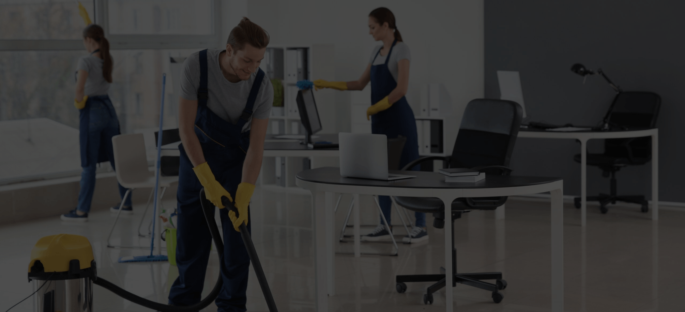 Kantoorreiniging achtergrond